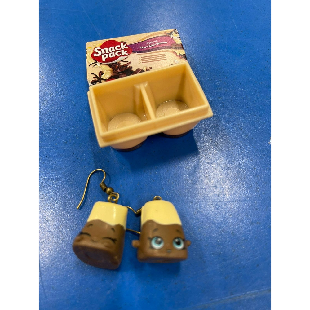 Shopkins Real Littles Pudding Earrings